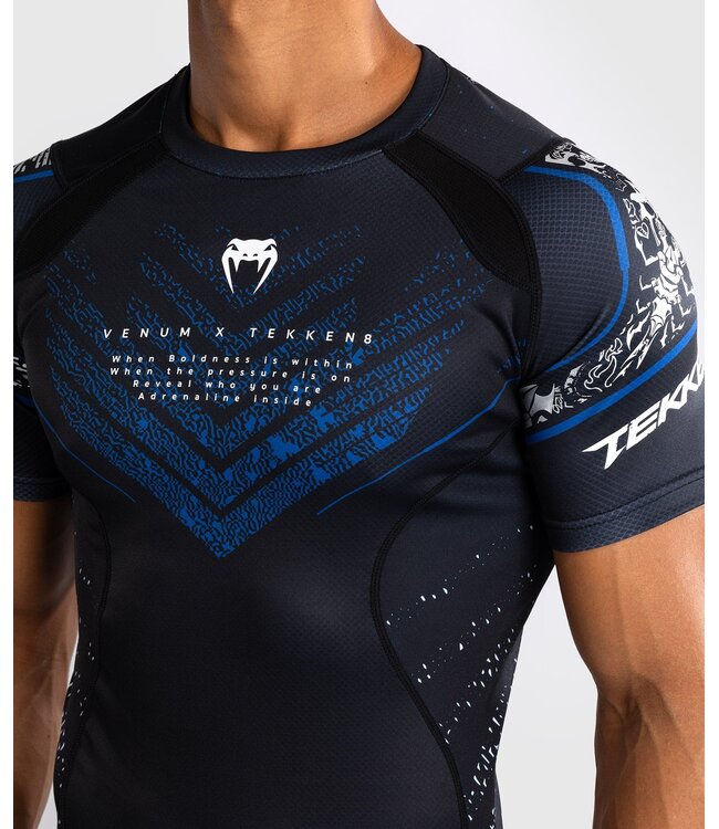 Venum Venum x Tekken 8 Paul Phoenix Rashguard Schwarz Blau