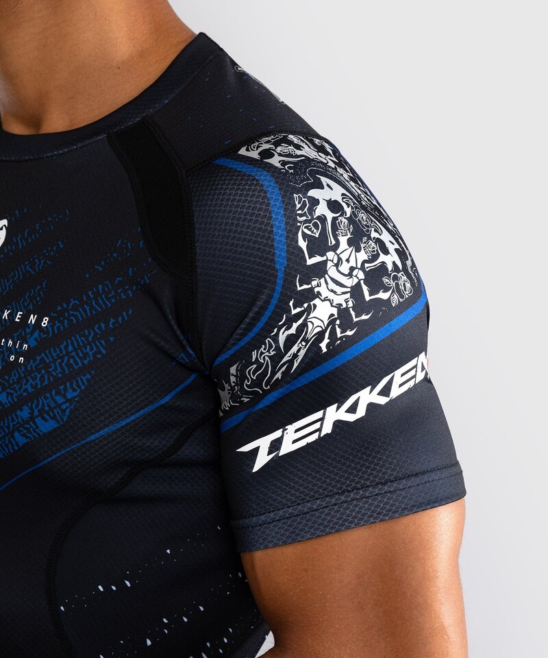 Venum Venum x Tekken 8 Paul Phoenix Rashguard Zwart Blauw
