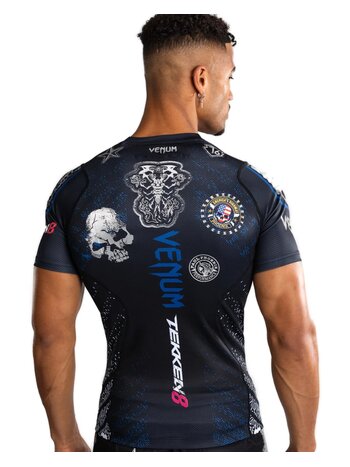 Venum Venum x Tekken 8 Paul Phoenix Rashguard Zwart Blauw