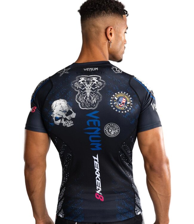 Venum Venum x Tekken 8 Paul Phoenix Rashguard Schwarz Blau