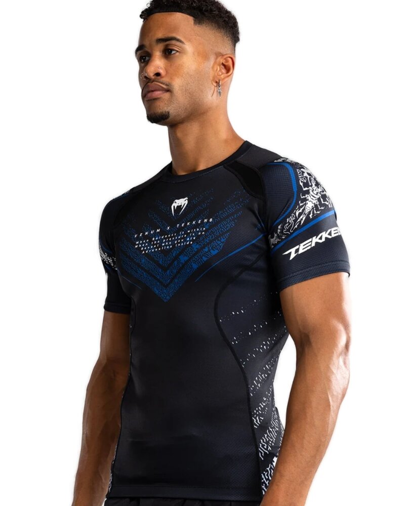 Venum Venum x Tekken 8 Paul Phoenix Rashguard Zwart Blauw
