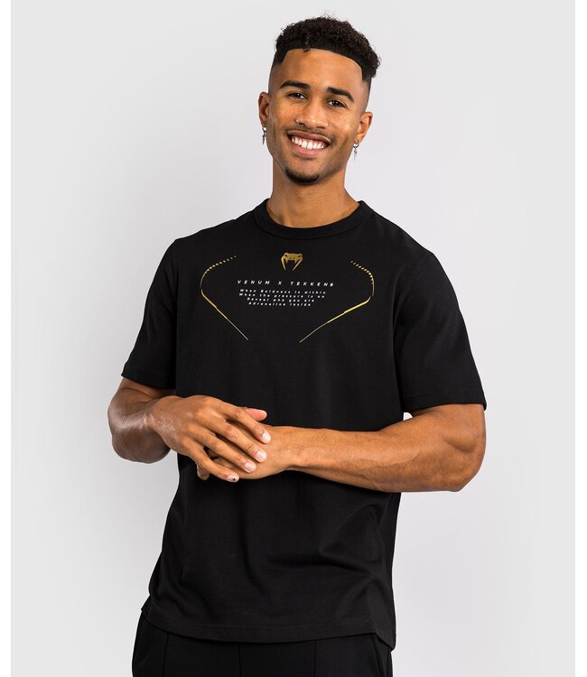 Venum x Tekken 8 Marshall Law T-Shirt Schwarz Rot Gold