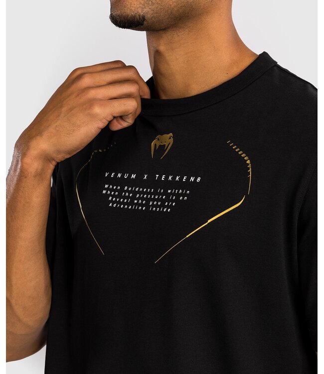 Venum x Tekken 8 Marshall Law T-Shirt Black Red Gold