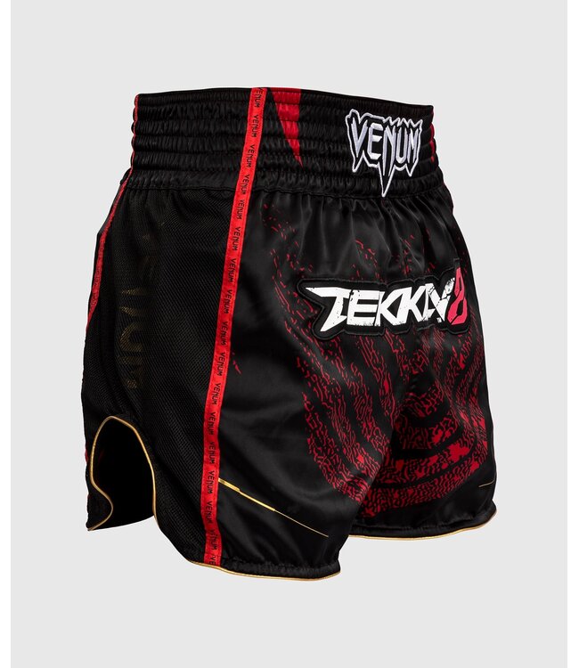 Venum x Tekken 8 Marshall Law Muay Thai Shorts Zwart Rood Goud