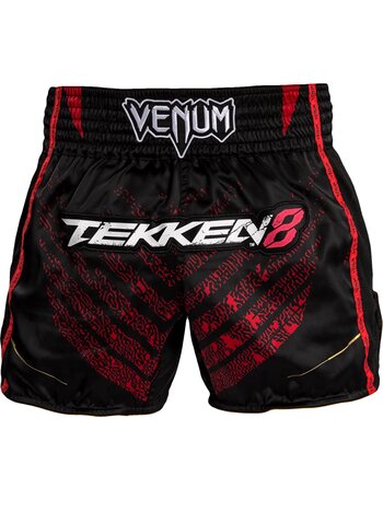 Venum Venum x Tekken 8 Marshall Law Muay Thai Shorts Schwarz Rot Gold