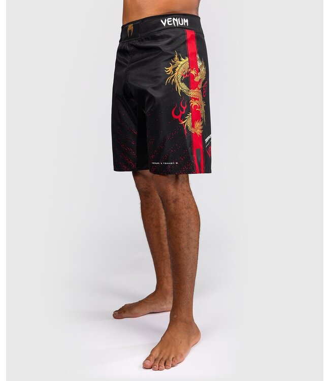 Venum x Tekken 8 Marshall Law Fightshorts Black Red Gold