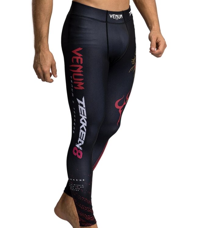 Venum Venum x Tekken 8 Marshall Law Sport Leggings Spats Schwarz Rot Gold