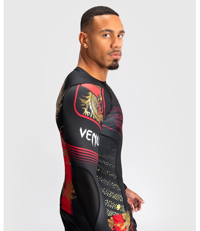 Venum Venum x Tekken 8 Marshall Law Rashguard L/S Black Red Gold