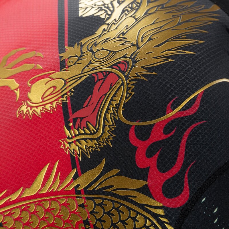 Venum Venum x Tekken 8 Marshall Law Rashguard L/A Schwarz Rot Gold