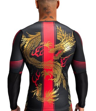Venum Venum x Tekken 8 Marshall Law Rashguard L/S Black Red Gold