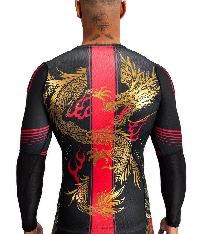 Venum Venum x Tekken 8 Marshall Law Rashguard L/S Black Red Gold