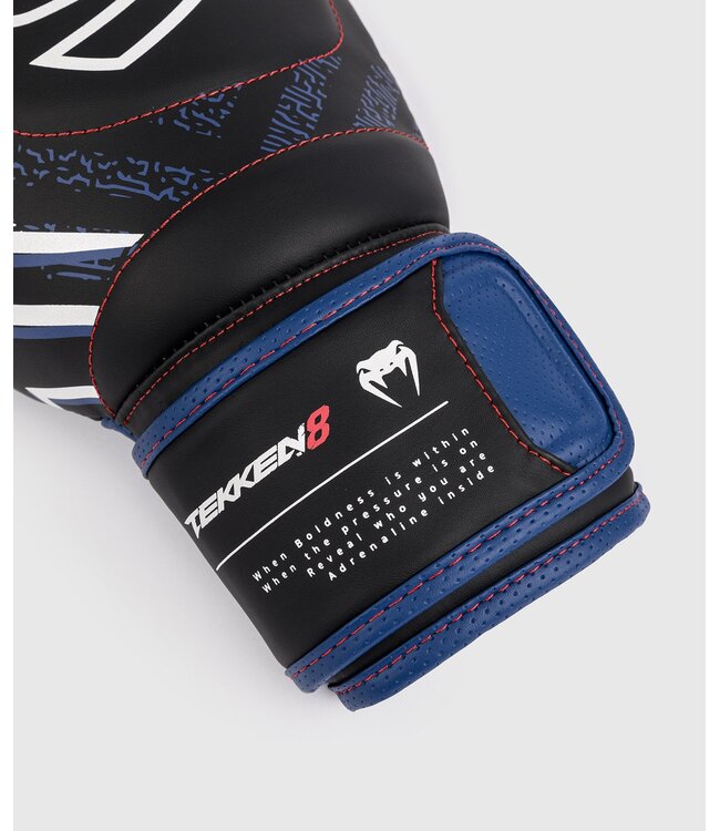 Venum x Tekken 8 Jin Kazama Boxhandschuhe Blau Schwarz Weiß