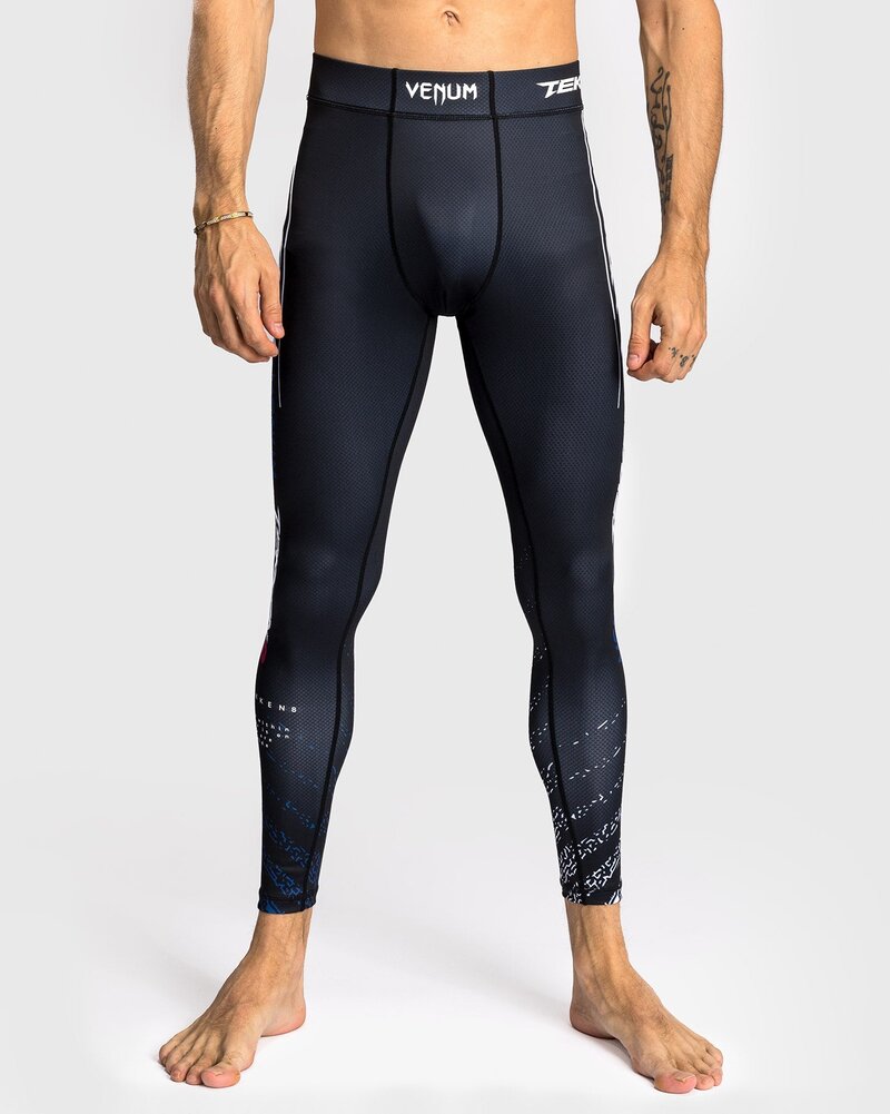Venum Venum x Tekken 8 Jin Kazama Sportlegging Spats Blauw Zwart Wit