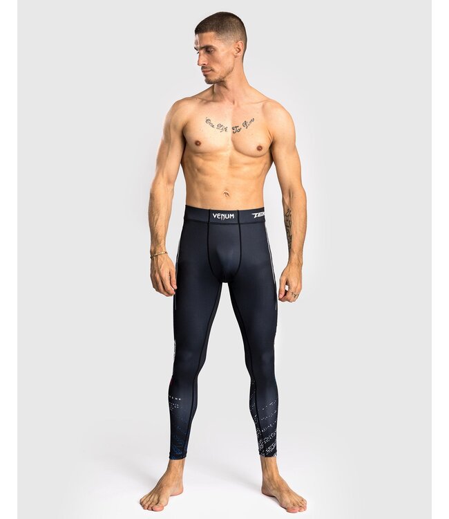 Venum x Tekken 8 Jin Kazama Sportlegging Spats Blauw Zwart Wit