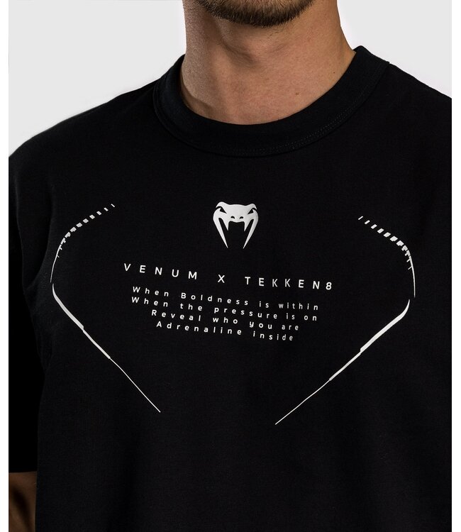 Venum x Tekken 8 Jin Kazama T-Shirt Black White