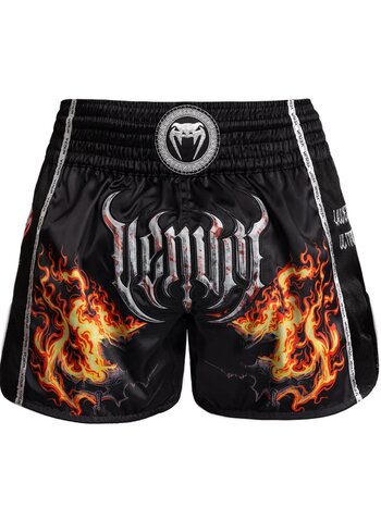 Venum Venum Gladiator 5.0 Muay Thai Shorts Schwarz Neonorange