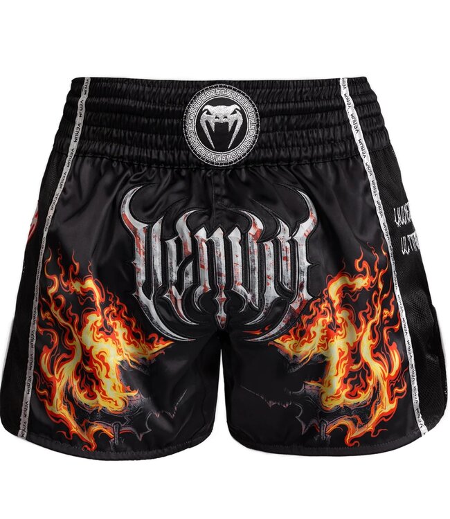 Venum Venum Gladiator 5.0 Muay Thai Shorts Zwart Neon Oranje