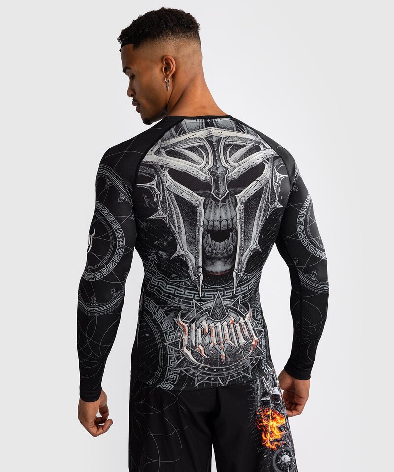 Venum Venum Gladiator 5.0 L/A Rashguard Schwarz Silber