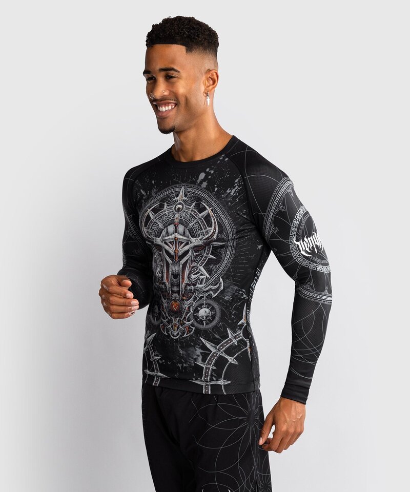 Venum Venum Gladiator 5.0 Rashguard L/S Zwart Zilver