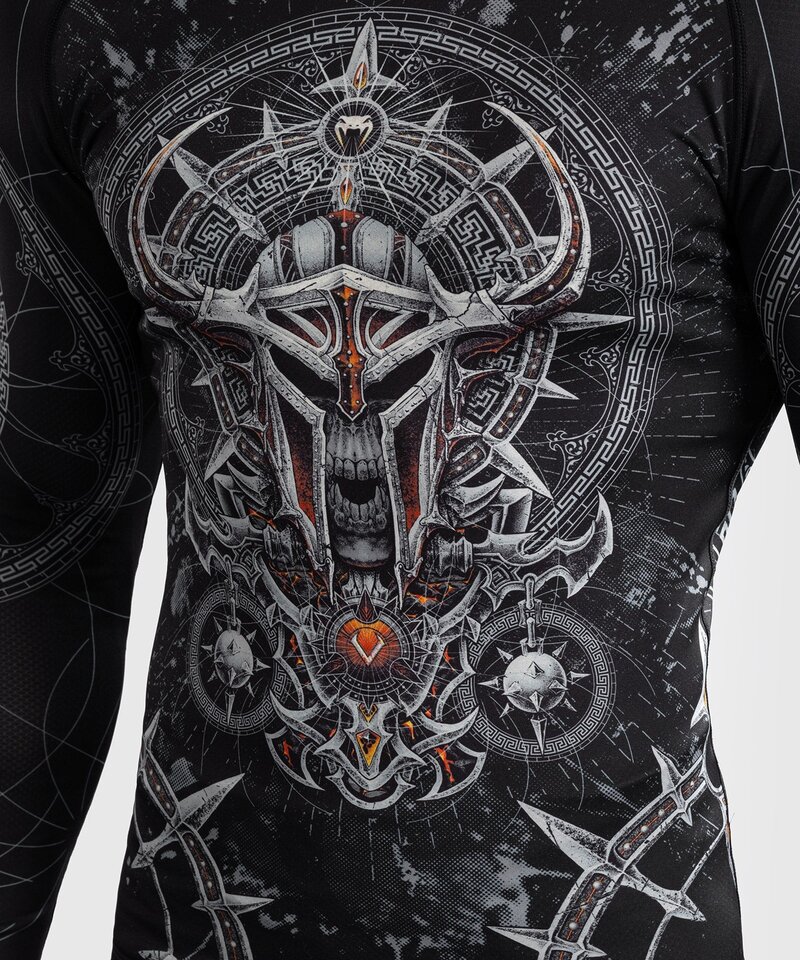 Venum Venum Gladiator 5.0 Rashguard L/S Zwart Zilver