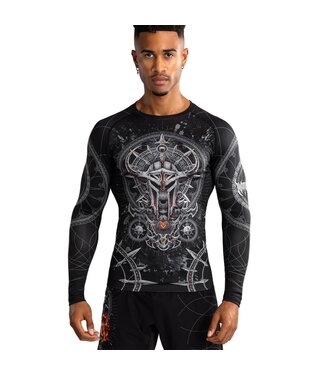 Venum Venum Gladiator 5.0 Rashguard L/S Zwart Zilver