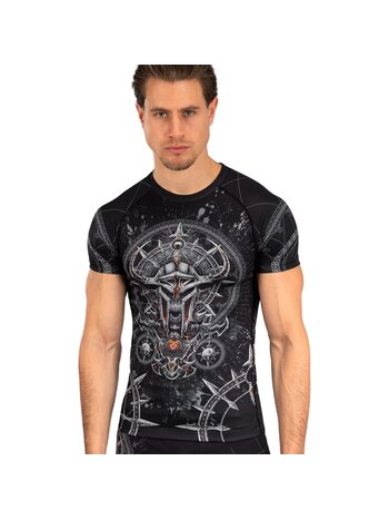 Venum Venum Gladiator 5.0 Rashguard Zwart Zilver