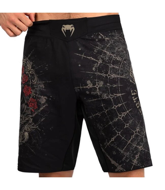 Venum Venum Santa Muerte 5.0 Fight Shorts Deep Black Gold