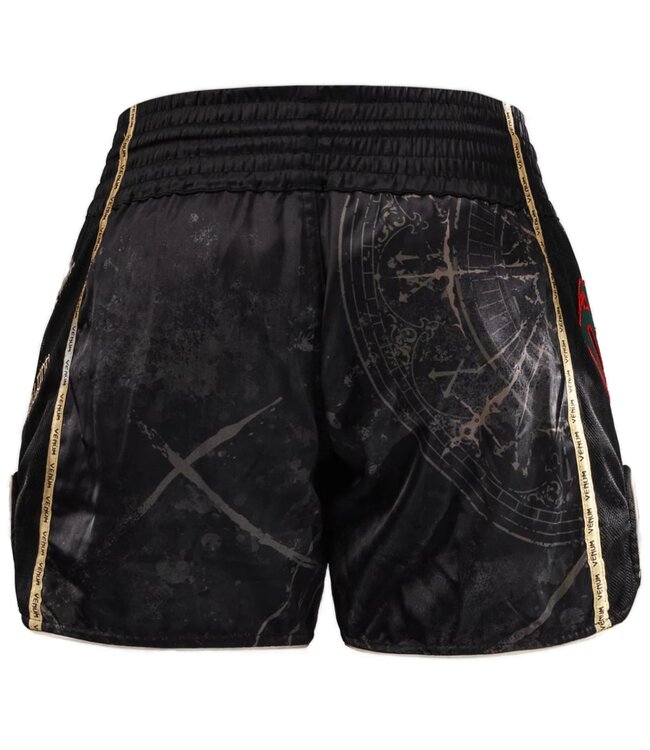 Venum Venum Santa Muerte 5.0 Muay Thai Shorts Deep Black Gold