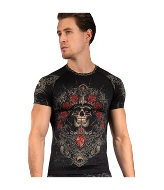 Venum Venum Santa Muerte 5.0 Rashguard Deep Black Gold