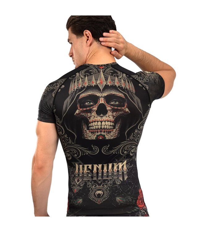 Venum Venum Santa Muerte 5.0 Rashguard Deep Black Gold