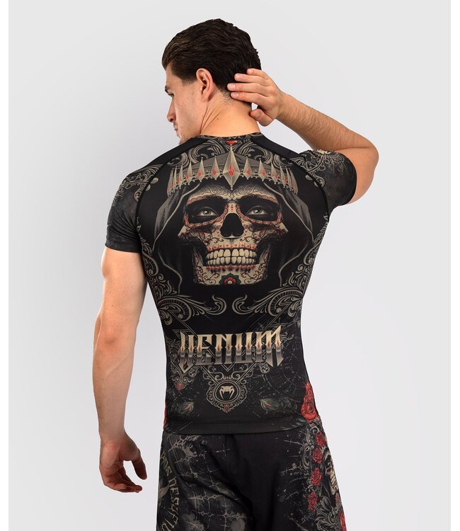 Venum Venum Santa Muerte 5.0 Rashguard Tiefschwarz Gold