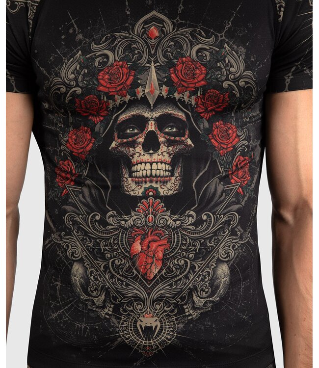 Venum Santa Muerte 5.0 Rashguard Deep Black Gold