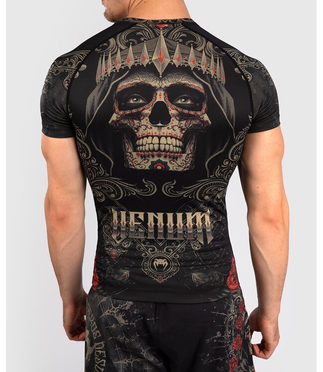 Venum Venum Santa Muerte 5.0 Rashguard Diep Zwart Goud