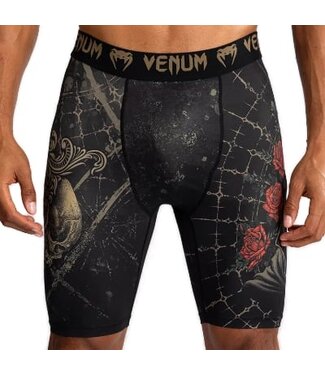 Venum Venum Santa Muerte 5.0 Vale Tudo Shorts Deep Black Gold