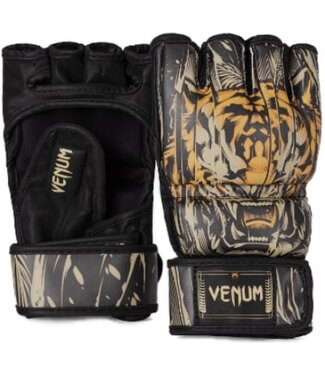 Venum Venum Tiger MMA Gloves Black Neon Orange