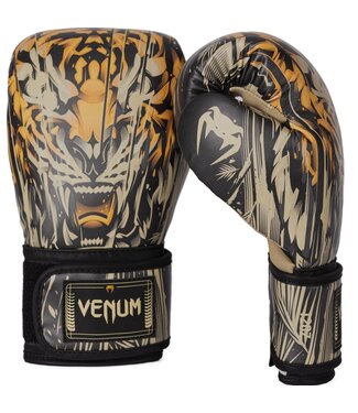 Venum Venum Tiger Boxing Gloves Black Neon Orange