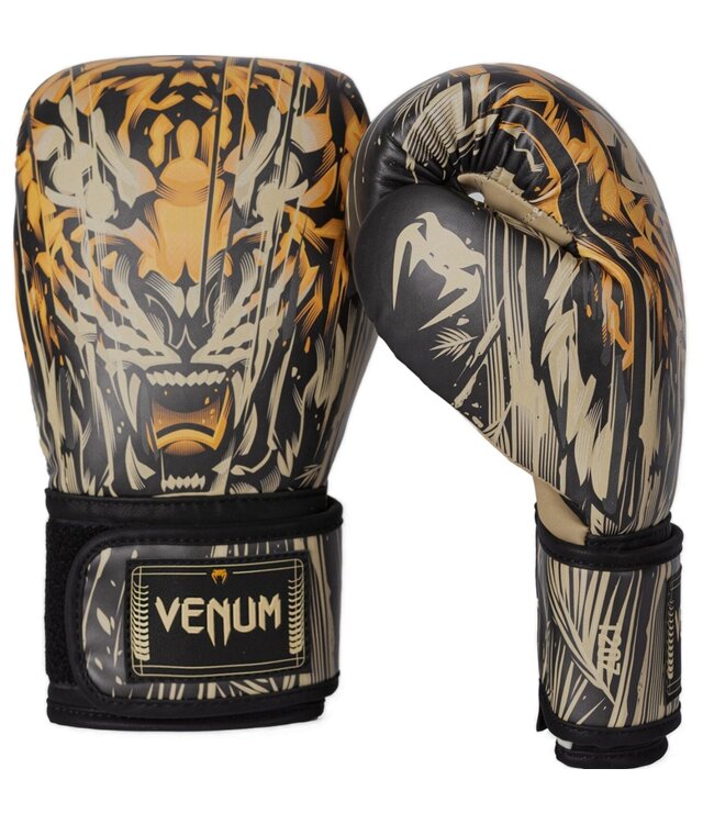 Venum Venum Tiger Bokshandschoenen Zwart Neon Oranje