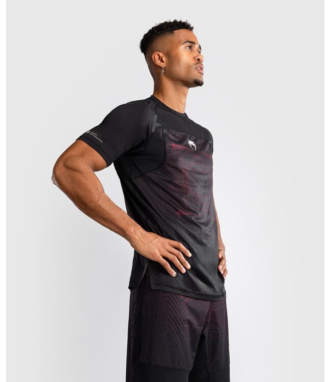 Venum G-Fit Air Dry-Tech T-shirt Diepzwart Vuurrood
