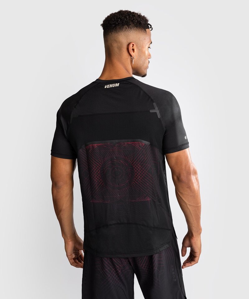 Venum Venum G-Fit Air Men's Dry-Tech T-Shirt Deep Black Fire Red
