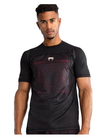 Venum Venum G-Fit Air Dry-Tech T-Shirt Tiefschwarz Feuerrot