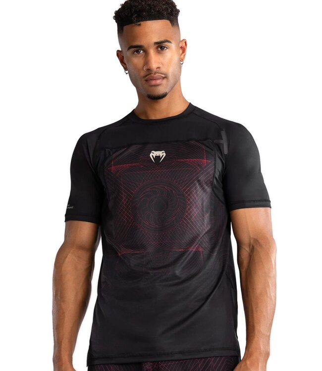 Venum Venum G-Fit Air Dry-Tech T-Shirt Tiefschwarz Feuerrot