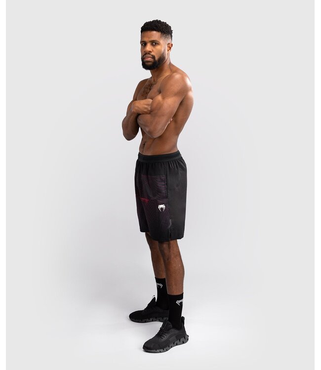 Venum G-Fit Air Dry-Fit Training Shorts Deep Black Fire Red