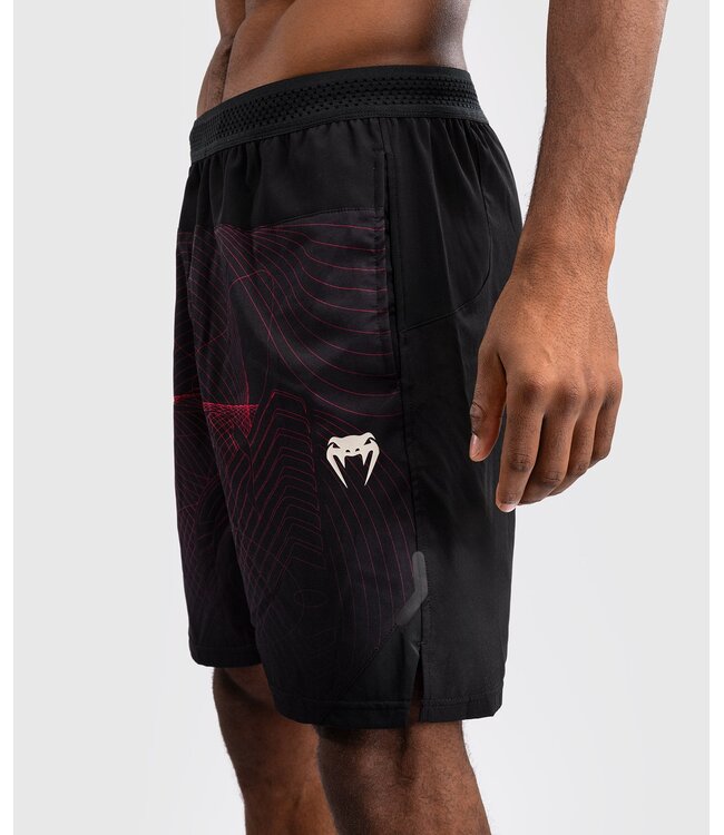 Venum G-Fit Air Dry-Fit Training Shorts Deep Black Fire Red