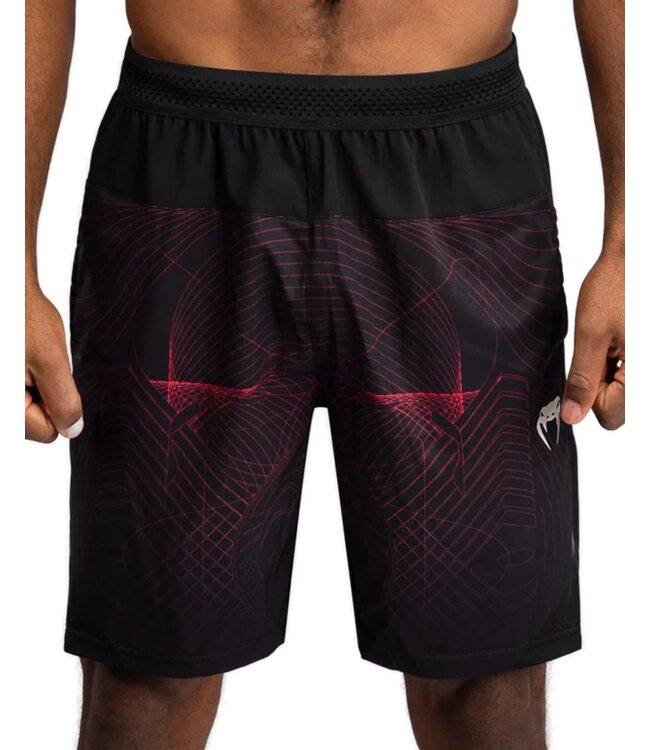 Venum Venum G-Fit Air Dry-Fit Training Shorts Tiefschwarz Feuerrot
