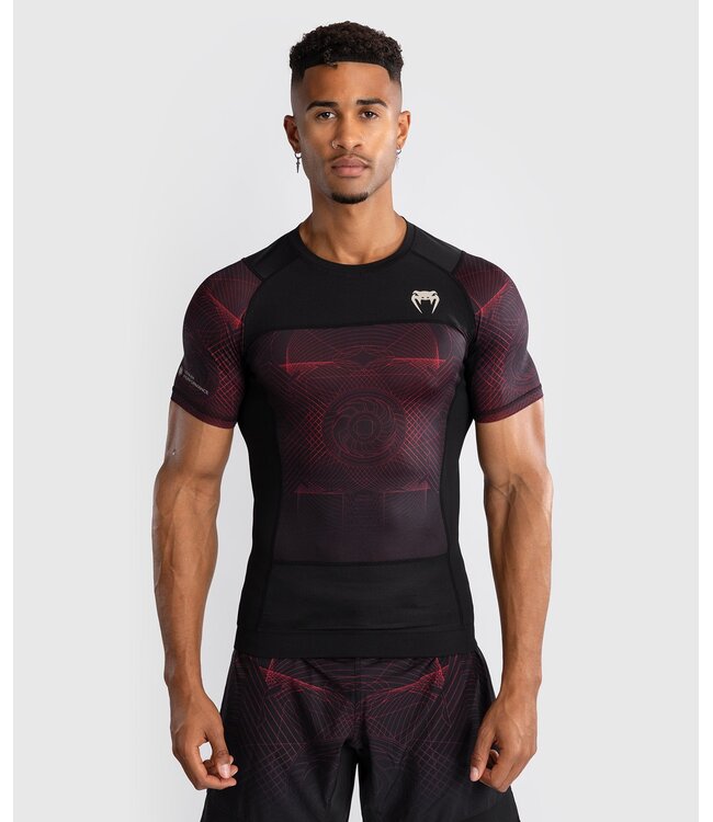 Venum G-Fit Air Rashguard Diep Zwart Vuur Rood