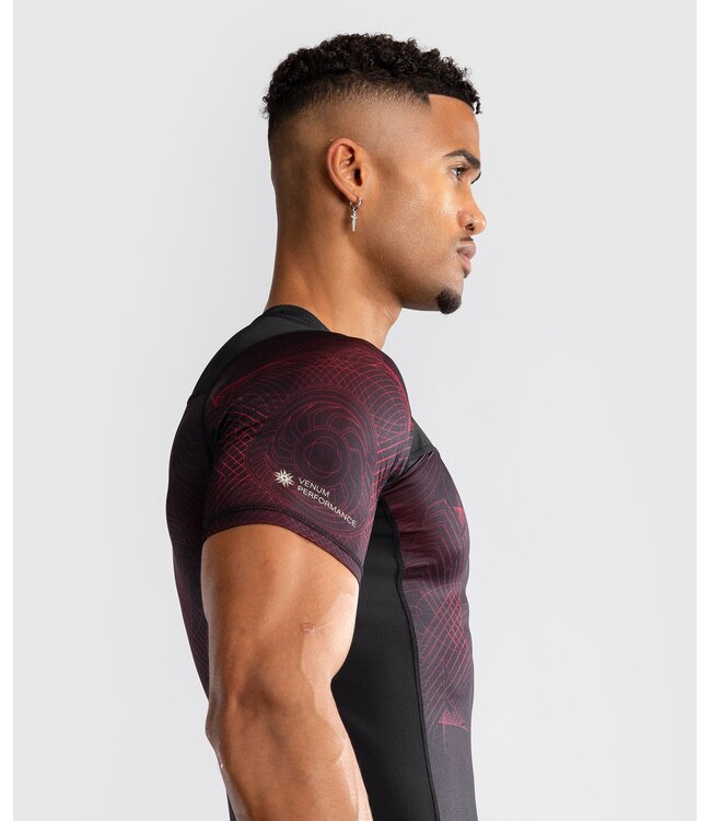 Venum Venum G-Fit Air Rashguard Tiefschwarz Feuerrot
