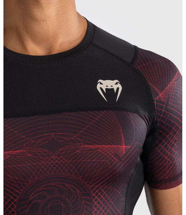 Venum Venum G-Fit Air Rashguard Diep Zwart Vuur Rood