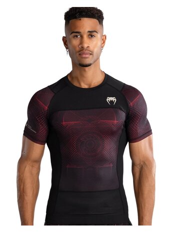 Venum Venum G-Fit Air Rashguard Diep Zwart Vuur Rood
