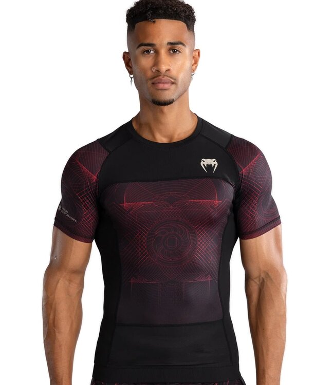 Venum Venum G-Fit Air Rashguard Deep Black Fire Red