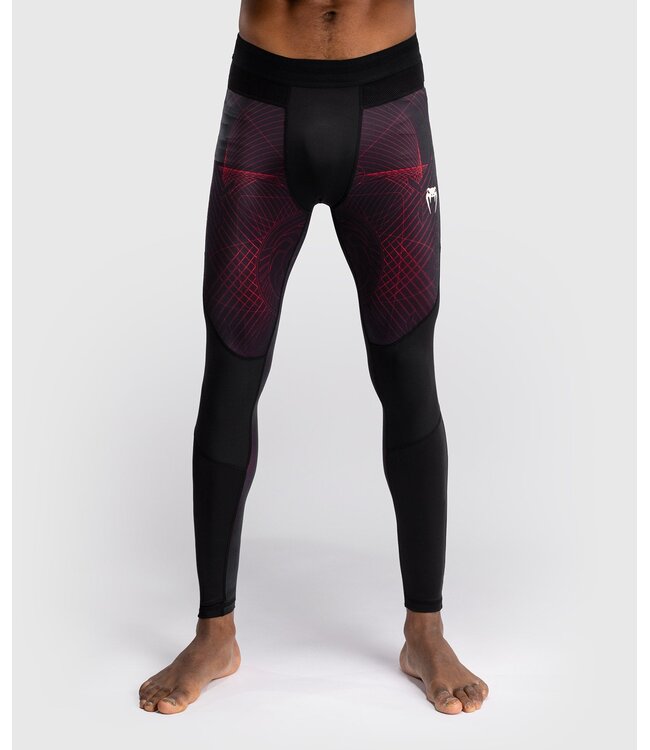 Venum Venum G-Fit Air Sports Leggings Spats Tights Deep Black Fire Red